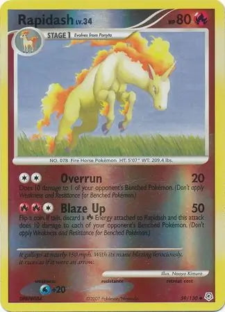 Diamond & Pearl Rapidash #59/130 reverse holo